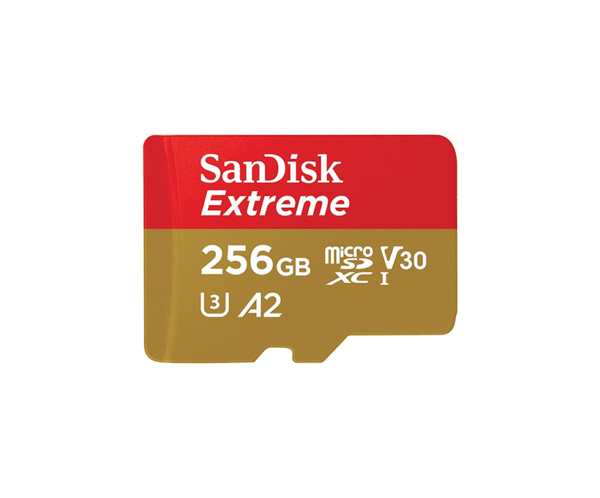 SanDisk Extreme microSDXC UHS-I Memory Card 256GB with Adapter